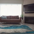 thumbnail image 2 of Ladole Rugs Innovative Beautiful Boston Collection Abstract Pattern Indoor Area Rug Carpet in Teal Cream Grey, 8x11 (7'10" x 10'5", 240cm x 320cm), 2 of 5