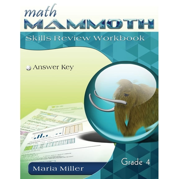 Math Mammoth Grade 4 Skills Review Workbook Answer Key, (Paperback)