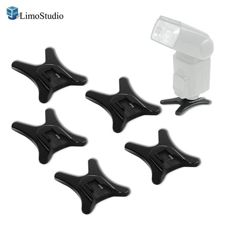 Loadstone Studio (5 Packs) Flash Bracket Hot Shoe Mount Base Adapter, Light Stand Mount with 1/4 Inch Screw Thread Hole, Compatible with All Flash, Flash Light Stand,