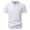 White, variant on Polo Shirts for Men Short Sleeve Breathable Half Zip Collar Pullover Summer Tops Solid Color T Shirt Casual Basic Tees for Daily Wear