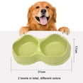 thumbnail image 2 of 2 pcs Plastic Bowls Kitten Home Waterer for Pet Shop Puppy Drinking Double and Bowl Dog Water And Small Cats Food - type:style5, 2 of 5