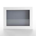 thumbnail image 2 of 13x34 Shadow Box Frame Painted White Real Wood with a Grey Acid-Free Backing | 3/4" of Usuable, 2 of 8