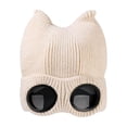 thumbnail image 4 of Unisex Goggle Knitted Beanie Hat Windproof Warm Winter Skull Cap, 4 of 4