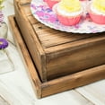 thumbnail image 1 of Cake & Candy Displays Dessert Pedestal Reclaimed Wood Pie Box with Lid 13.75in. Square, 1 of 4