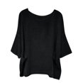 thumbnail image 2 of pstuiky Women Tops Cotton and Linen Solid Color V-Neck Linen Top for Women Casual Loose Fit Short Sleeve Tie Front Outfits Black XXL, 2 of 8