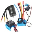 thumbnail image 4 of 3650 2300KV Waterproof 4 Poles Brushless Motor 45A ESC Heat Sink Combo Set for 1/10 Car, 4 of 8