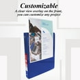 thumbnail image 2 of BAZIC 3 Ring Binder 1" Economy View Binders Blue, Hold 175 Sheets, 12-Count, 2 of 7