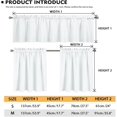 thumbnail image 6 of Aztec Cow Print Kitchen Curtain Valance and Tiers Set of 3 Fashion Farmhouse Basement Office Room Window Curtain for Kitchen Decor 24 inch Length 3 Piece-Easy Installation, 6 of 6