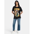 thumbnail image 2 of TLC Women's Front Back Graphic Band Tee with Short Sleeves, Sizes XXS-XXL, 2 of 5