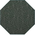 thumbnail image 1 of Indoor Outdoor custom size area rugs made in USA pattern Geometrical comes in Ten colors and Nine shapes rectangular,round,square,runners,oval,hexagon,octagon,half round - Green, 2' Octagon Area Rugs, 1 of 1