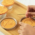 thumbnail image 6 of 12pcs Stainless Steel Game Cookie Cutters, Korean Dalgona Candy Sugar Making Tools with Umbrella, Triangle, Star, Round Biscuit Molds for Christmas, Valentine's Baking Kits, Tin Boxed Party Favors, 6 of 7
