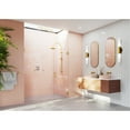 thumbnail image 3 of Glass Warehouse  78" x 66" Frameless Shower Door - Wall Hinge Satin Brass Satin, 3 of 5