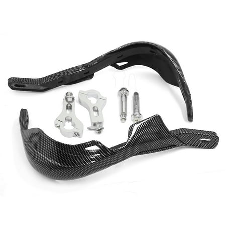 - Motorcycle Carbon Fiber Pattern Handlebar Brush Hand Guards Handguard Pair