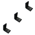 thumbnail image 4 of Minnieouse 5 Pieces Silver Brushed Tie Bar Black Men Clasp Box Necktie Clip with Formal Type1, 4 of 6