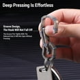 thumbnail image 3 of Mountaineering Buckle,Key Carabiner Clip Ti Alloy Carabiner Clip Alloy Tc4 Load Ti Alloy Tc4 5mm Thickness Key Carabiner Clip Ti Quick Carabiner Tc4 Load 5mm, 3 of 7