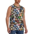 thumbnail image 2 of Bixox Men's Beer Caps Printed Shirt Sleeveless Fitness Tank Top-X-Large, 2 of 7