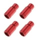 thumbnail image 2 of Paquete de 4 tapones para válvulas Presta de bicicleta, aluminio anodizado, para Presta/Schrader Presta rojo, 2 of 7