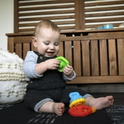 Baby Einstein Stack & Teethe Multi-Textured Easy-to-Grasp 5 -Piece Teether Toy Set، Ages 3 Months +
