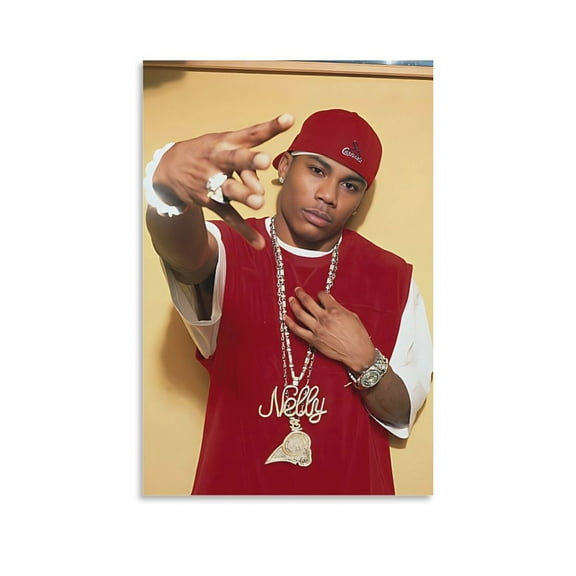 Poster Nelly Performer Rapper Art Print Photo Art Painting Canvas Poster Home Decorative Bedroom Modern Decor Posters Gifts 16x24inch(40x60cm)