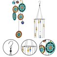 thumbnail image 3 of Campanillas de viento YU FENG Flower Outdoor con cuentas de vidrio coloridas, 3 of 8