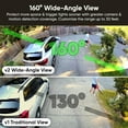 thumbnail image 5 of Restored WYZE Floodlight Camera v2, 2800-Lumen LEDs, 2K HD Outdoor Security Camera, 160° Wide View, Motion Activated Light, 105dB Siren, Cloud & Local Storage, Color Night Vision, Wired, Black, 5 of 9