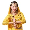 thumbnail image 2 of LYHaoo Girls Basic Tees,Kids Girls Indian Belly Dance Outfits Sequins Long Sleeve Hip Dance Top For ,Sizes 3-12 Years, 2 of 7