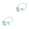 thumbnail image 3 of Monstrate Auriculares de conducción ósea, inalámbricos, recargables, compatibles con Bluetooth, V5.2, auriculares con gancho para la oreja, auriculares Type2 NO2, 3 of 6