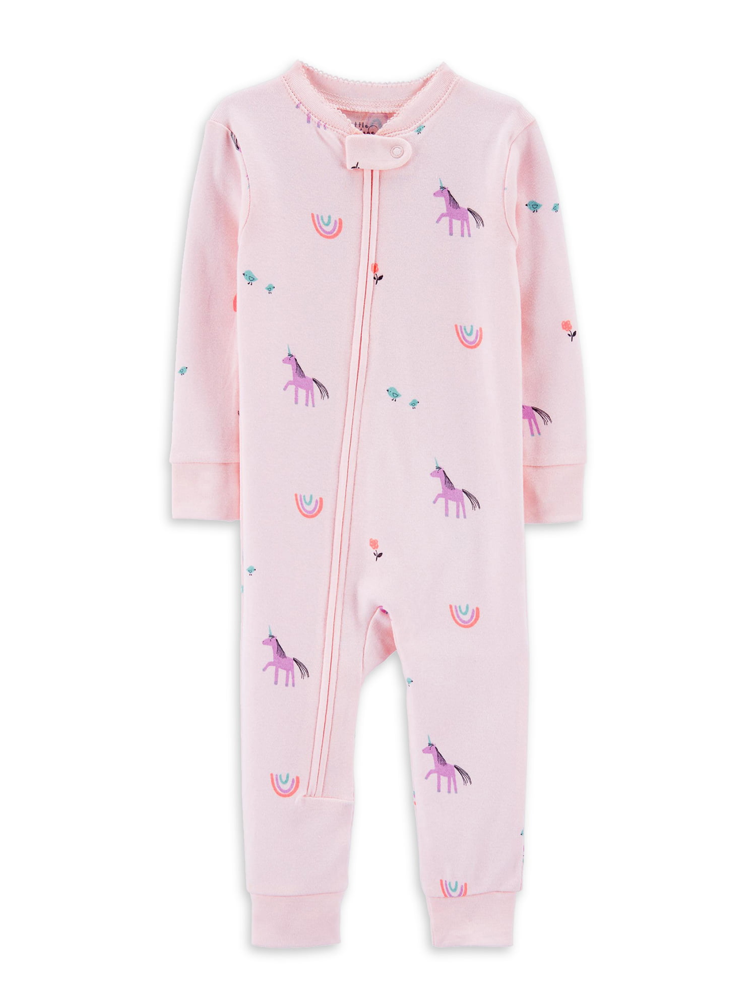 New Carter's Sea Creature Footless pajama PJs Girl Sleeper 1-Pc Snug Fit Cotton