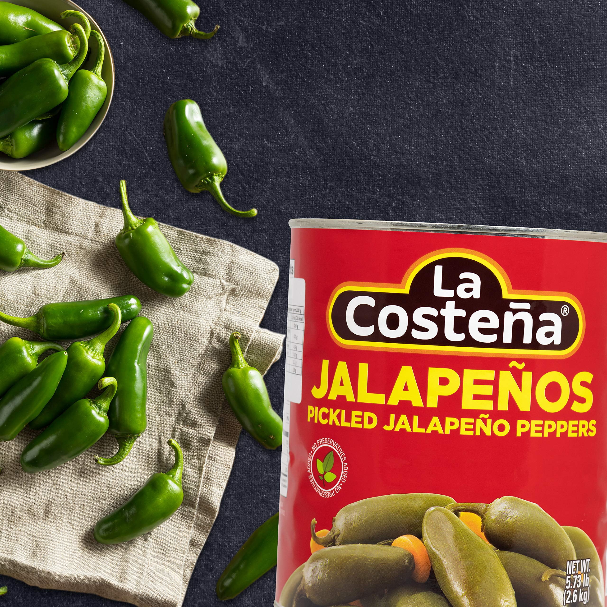 La Costena Pepper Jalapeno Whole #10 93Oz