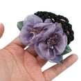 thumbnail image 3 of Unique Bargains 1 Pc Fashion Elegant Hair Net Bag Hairdo Clip for Women 4.72"x2.56"x1.38" Purple, 3 of 5