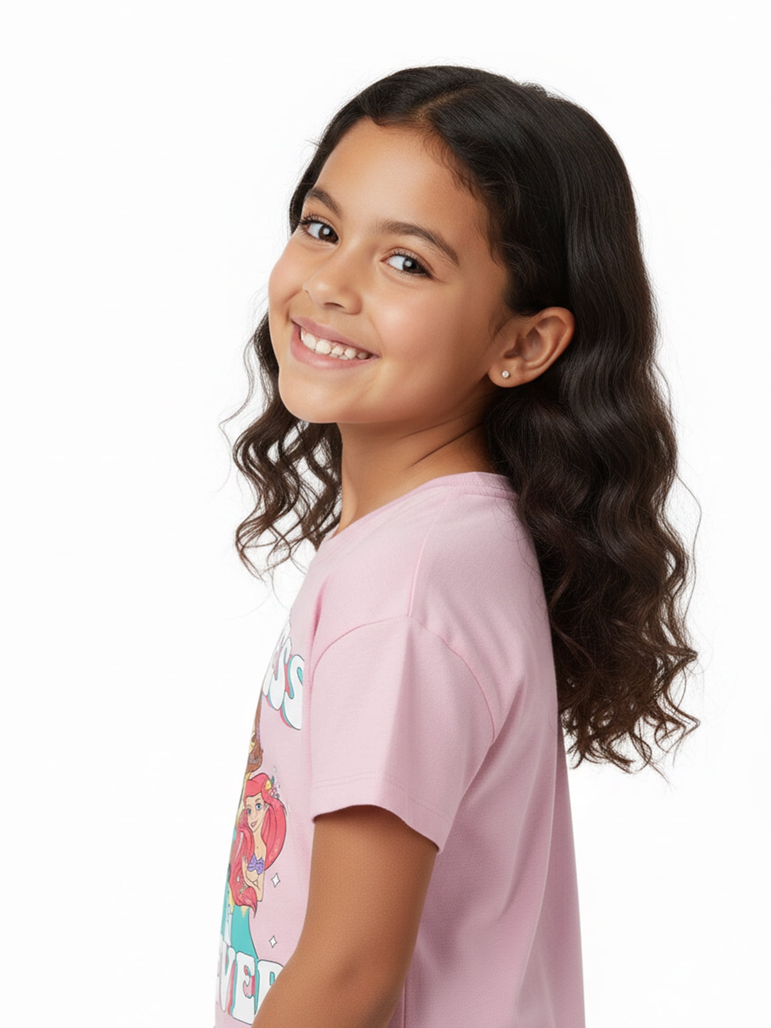 Disney Princess Girls Short Sleeve Graphic T-Shirt, Sizes 4-16