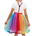 thumbnail image 3 of Wowcloth Womens Fashion Pleated Gauze Short Skirt Adult Dancing Skirt Gauze Dress, 3 of 5