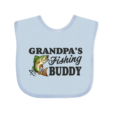 

Inktastic Grandpa s Fishing Buddy Gift Baby Boy Bib