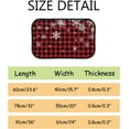 thumbnail image 7 of GZHJMY Bathroom Rugs Mats Non-Slip, Soft Microfiber Absorbent Bath Mats for Shower Bathtubs, Christmas Snow Buffalo Plaid Indoor Entrance Door Mats Bedroom Laundry 24”x16” Carpet Runner, 7 of 7