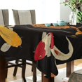 thumbnail image 5 of Yayeee Tablecloths 54" x 72" Rectangle Wrinkle Resistant Party Table Cover, Black Fish Pattern, 5 of 8