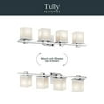 thumbnail image 5 of 45152CH Kichler Lighting Tully - 4 Light Transitional Bath Vanity Approved for Damp Locations - with Soft Contemporary inspirations - 6.5 inches tall, 5 of 5