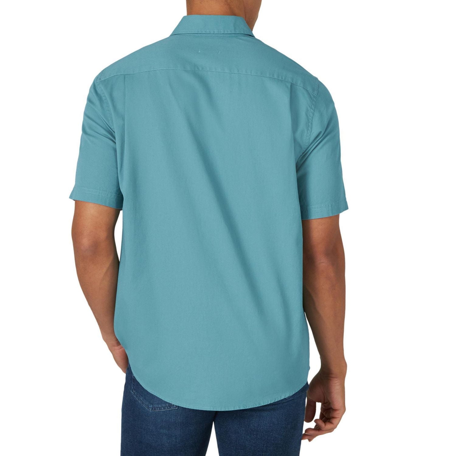 Wrangler Men's Manches Courtes Sergé