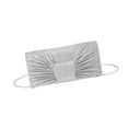 thumbnail image 5 of EHJRE Bow Pleated Clutch Lady Chic Shoulder Chain Bag for Travel Dating Banquet Dinner, 5 of 9