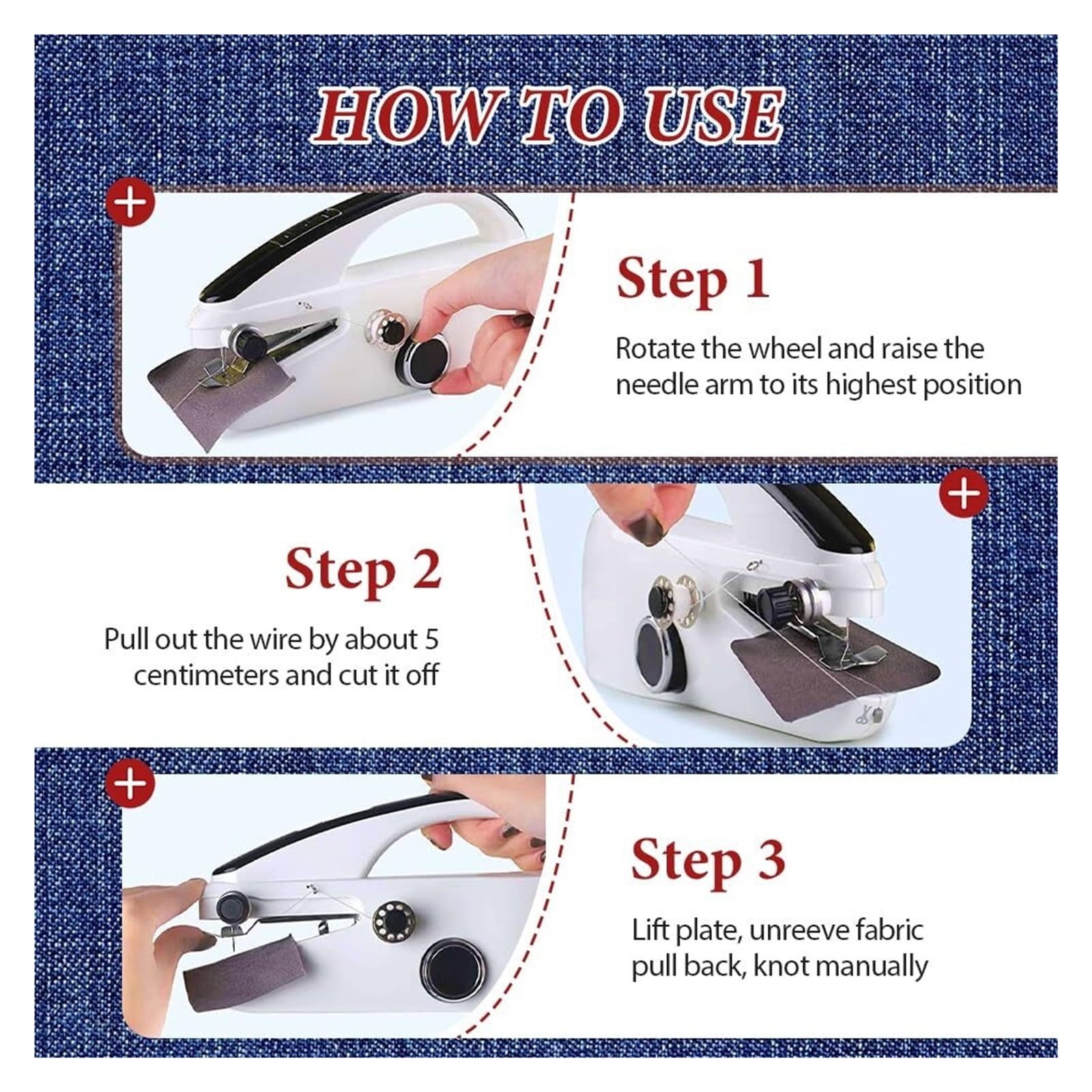 Handheld Sewing Machine,Portable Electric Sewing Machines for Beginners with Complete