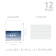 thumbnail image 5 of Koyal Wholesale Wedding Day Gift Cards Set with Envelopes Set of 12, Navy Blue Ombre, 5 of 5
