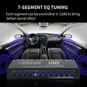 Arealer Professional 7 Band Car Equalizer Multifunctional Car Audio EQ Tuning Crossover Parametric Equalizer Car Audio Equalizer