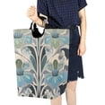 thumbnail image 4 of Yayeee Freestanding Laundry Hamper with Handle Collapsible Large Storage Basket for Clothes, Vibrant Abstract Design, 4 of 7