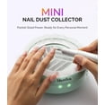 thumbnail image 3 of MelodySusie Mini Nail Dust Collector,HProA 6000RPM Portable Suction Vacuum Fan with 30 Pcs Filter Papers,Pink, 3 of 9