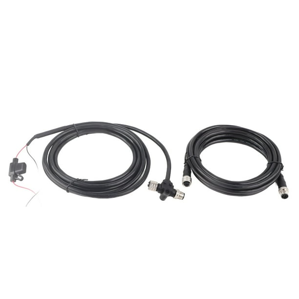 Para el cable de arranque NMEA 2000 Para el kit de inicio NMEA2000 Conector en T Cable de alimentación Resistencia macho hembra Adaptador de 3 puertos IP67 a prueba de agua para redes Garmin