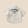 thumbnail image 3 of Boys Button Down Dress Shirts Size 2-3 Years White Soft Relaxed Fit Short Sleeve T-Shirt Comfortable Regular Fit Boys Daily Wear, 3 of 6