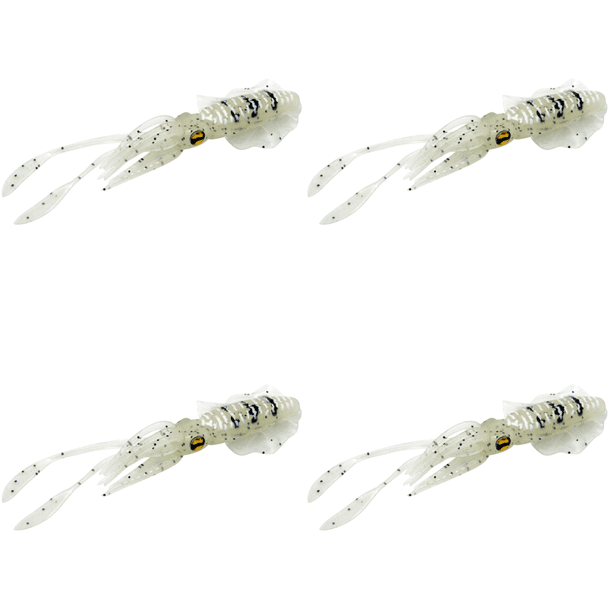 DQrwqpou 15 5 Cm 20g Calamar Biónico Señuelos Pesca en Cebo Suave Artificial (luminoso)