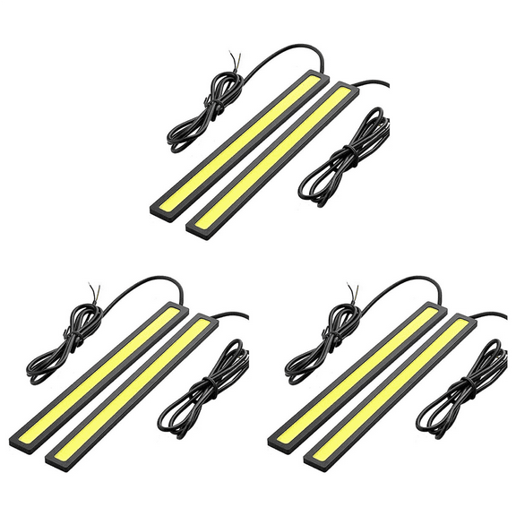 6 X Waterproof Super Bright Car DRL Fog Driving Lamps COB LED Light White