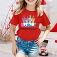 thumbnail image 2 of Girls Easter Shirts Trendy Breathable Brown Bunny Print Easter Story Tshirt 2026 Happy Easter Tees Cotton Short Sleeve Tops, 2 of 5