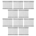 thumbnail image 2 of CAPHAUS Heavy Duty Flat Top Fence Barrier Panel, 5FT Height X 6FT Width Anti-Rust Metal Fencing Panel, 2” Diameter Steel Outdoor Decorative Garden Fence Panel for Yard, Pool, Patio, Pack of 10, 2 of 9