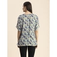 thumbnail image 3 of Moomaya Womens Printed Summer Tunic Top, Round Neck, Elbow, Loose-Fit Casual Top, 3 of 9